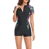 Maillots de bain pour femmes une pièce maillot de bain fermé grande taille sport pour surf piscine maillot de bain plage baigneur été 2024