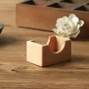 Table Mats Wood Coasters Set Round Drink With Holder Cute Cup Bar For Dining