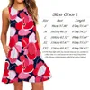 Casual Dresses Elegant Outfits For Women 2024 Plus Size O Neck Sleeveless Printed Tickets Tank Dress Formal Endan