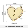 Pendant Necklaces 10 Sets Per Lot Puzzled Heart For Necklace Stainless Steel Making Accessories