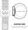 Myllzw boîtier brillant diamant + bracelet pour bracelet de montre Apple 45mm 44mm 42mm pour iWatch 8 7 6 5 ensemble métallique en acier inoxydable boîtier de montre