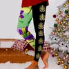 Leggings de mujer moda casual otoño/invierno carnaval empalme estampado cintura alta yoga otoño maternidad trajes