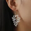 Boucles d'oreilles pendantes ma forme beauté visage goutte artistique abstrait femmes boucle d'oreille en acier inoxydable bijoux de mode cadeaux pour filles