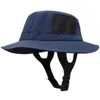 Chapeaux à large bord chapeau de pêche chapeau de soleil respirant Protection Uv avec mentonnière réglable pour le surf en plein air séchage rapide