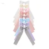 Hair Accessories 51BA 8pcsHair Bows With Long Tails Stylish Bow Clips French For Girls