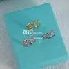 Anéis de diamante de designer anéis de strass brilhantes para amantes 3 cores chiques anéis banhados a ouro com caixa presente de casamento de noivado