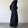 Платья Yamamoto Темно-черные юбки Мужская двухслойная юбка Модная универсальная мужская плиссированная юбка уникального дизайна сценического наряда