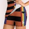 Saias Mork Camisa Mulheres Saia Mini Uma Linha Com Esconder Bolso Mindy Nanu Shazbot Suspensórios Arco-íris Palhaço Mão