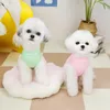 Hondenkleding Kat Puppy Vest Huisdierenkleding Zomerkleding T-shirt Yorkie Pomeranian Maltese Shih Tzu Poedel Bichon Frise Kostuums
