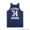 Film Basketball Giannis Antetokounmpo Trikot 34 Griechenland Hellas College Retro Sport Pullover Atmungsaktiv Vintage HipHop Marineblau Weiß ALTERNATE University