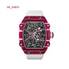 RM Watch Collection Crystal Watch RM67-02 CATAL NTPT COBOL FIBER MATERIAL HOLLOW Automatisk mekanisk mensur