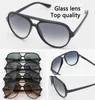 Top qualité lentille en verre lunettes de soleil charnière en métal mode luxueux designer cadre rond hommes femmes lunettes de soleil vintage avec boîte et ca7755124