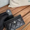 10A Högkvalitativ kvinnors plånbok Fashion Designer Clip Leather Caviar Wallet Fashion Women's Designer Wallet Driver License Clip Original Box Dust Bag 82