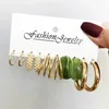 Baumeln Ohrringe Modyle Gold Farbe Set Schmetterling Acryl Hohl Tropfen Für Frauen Herz Hoop Ohrring Mode Schmuck Geschenke