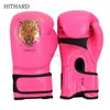 Skyddsutrustning boxning handskar tiger pu muay thai handske kvinnor män barn guantes de boxeo slåss kickboxning mma sparring stansutbildning utrustning yq240318