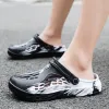 Sandalet 2024 Yaz Erkek Sandalet tıkanıkları bahçe ayakkabıları erkekler yeni ışık slipon eva ayakkabı terlik erkekleri açık plaj su ayakkabı yumuşak daireleri