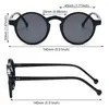 Occhiali da sole Fashion Driving Brand Designer UV400 Leopard Black Glasses Vintage Sun Round per occhiali da donna