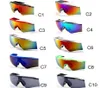 Lunettes de soleil de cyclisme classiques Dazzle Color Lunettes de soleil pour hommes aux États-Unis Onepiece Black Dark Lens Cool Design Sunshades Sports de plein air Mot6049986