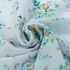 Ethnic Clothing Bubble Chiffon Print Hijabs For Women Headscarves Blossoming Floral Shawl Wrap Beach Stole Veil Muslim Snood Turban 180 70cm
