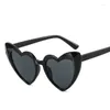Sunglasses Love Heart Shape Women's Sun Glasses European American Hip Hop Style Women High Quality Female