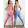 Tute da donna Tute senza cuciture Sport Fitness Cinghie per sollevamento fianchi Leggings da corsa monopezzo Tute Allenamento Tute da palestra Donna 24318