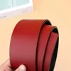 Fashion Women Belt Genuine Leather black and red color 7cm width belt Female belts classical Gold smooth Big Buckle2743