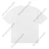 Tik Tok Influencer Même marque de créateur Pur coton Lettre minimaliste imprimée T-shirt à manches courtes pour hommes et femmes Coupe ample Chemise de base surdimensionnée