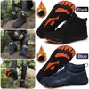 Sapatos de fitness pele forrado botas de neve antiderrapante ao ar livre macio feminino masculino inverno tornozelo para esqui caminhadas acampamento