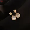 925 Silver Needle Opal örhängen älskar blomma premium studörhängen