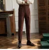 Pantaloni Pantaloni di velluto a coste di alta qualità Pantaloni da uomo a vita alta Pantaloni da ufficio Pantaloni italiani da uomo Busines Pant Pantalon Para Hombres