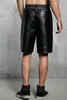 Men's Shorts Leather Genuine Soft Lambskin Sports Gym Causal Wear Pants ZL01