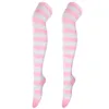 Vrouwen Sokken Dames Gestreepte Kousen Lente Herfst Kleurrijke Dijen Hoge Erotische Mode Comfortabel Warm Over De Knie Voor Meisjes