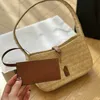 1969 Luxus-Strandtasche, Tragetasche, Handtaschen für Damen, Schultertasche, Hobo-Designer-Tasche aus Bast, gehäkelt, Küstenreise-Geldbörse, modische Y-Umhängetaschen 240315