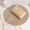 Shoulder Bags Grass Woven Small 2024 Trend Versatile Women's Square Wholesale Tassel Chain