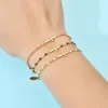 Strand Rvs Meisjes Kruis Hanger Kleurrijke Emaille Armband Vrouwen Koreaanse Stijl Hand Chain Sieraden Accessoires