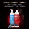 Trattamenti 2 pezzi da 500 ml Keravit Brasile Raddrizzante che raddrizzazione di cheratina Trattamento per capelli dritti+500 ml Set di cura dei capelli per shampoo