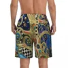 Herren-Shorts „The Changing Seasons“ von Gustav Klimt, Board, lässig, Strand-Slips, Malerei, Kunst, schnell trocknende Badehose