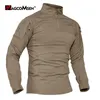 MAGCOMSEN Mens Fishing Tshirt with Zipper Front Long Sleeve Shirt for Hiking Climbing 240308