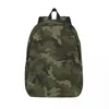 Aufbewahrungstaschen, grün, Camouflage, für Teenager, Schüler, Schule, Büchertasche, Segeltuch, Tagesrucksack, Mittelschule, mit Tasche