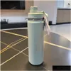 Water Bottle Ll Logo Designer Stainless Steel Thermoswater Bottles 710Ml Insated Cup Pure Vacuum Portable Leakproof Outdoor Yoga Sport Otre0