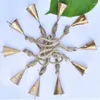 Party Supplies JFBL 10 Pcs Vintage Hanging Bells Christmas Decorations For Home Decor Cow Decoration With Rope Style