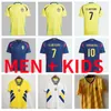 Suécia 2024 2025 Futebol Jerseys National Team 24 25 Forsberg Jansson Berg Ekdal Kulusevski Ibrahimovic Camisas de Futebol Homens Kit Infantil Retro 1988 1994 Larsson