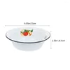 Dinnerware Sets Salad Bowl Enamel Basin Deepen Noodle Soup Serving Cereal Household Server Kitchen Enamelware Mixing Bowls