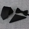 Designer Tie Three Piece Suit Mens Formal Dress Business Casual Korean Wedding Groom British Bow Pocket Towel Lup6
