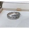 2023 Quality Charm Band Ring with Diamond in Two Colors Plated Have Box Stamp Snake Shape PS3538