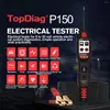 Topdiag p150 testador de circuito elétrico do carro automotivo teste injetor sonda 12v 24v bateria ferramenta diagnóstico automático