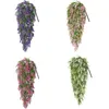 Fiori decorativi Vite appesa artificiale Parete simulata Fiore finto Cestino per piante in plastica Decorazione per cortile da giardino