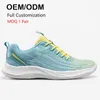 HBP Non-Brand Flying Woven Sport Shoes Lace-up Fashion Comfortable Women Air Cushion Workout Casual Running Sneakers Walking Style