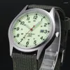 Wristwatches Fashion Mens Watches Luminous Hands Clock Luxury Military Sports Date Quartz Wristwatch Men Casual Nylon Watch Relogio