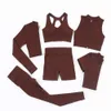 Lu Align Спортивный бесшовный комплект для йоги, женский спортивный костюм на молнии из двух предметов, укороченный топ, рубашка, леггинсы, одежда Fiess, женский спортивный костюм
